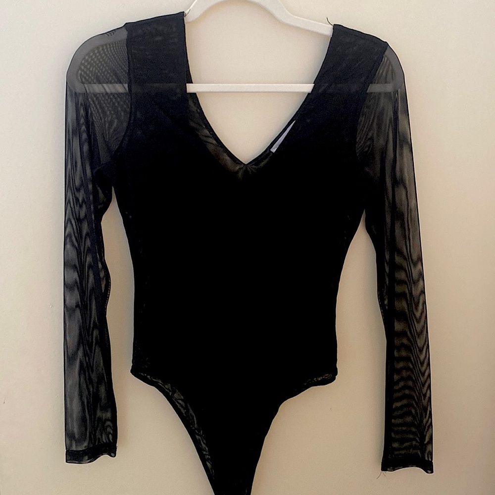 Black mesh bodysuit from Socialite size S